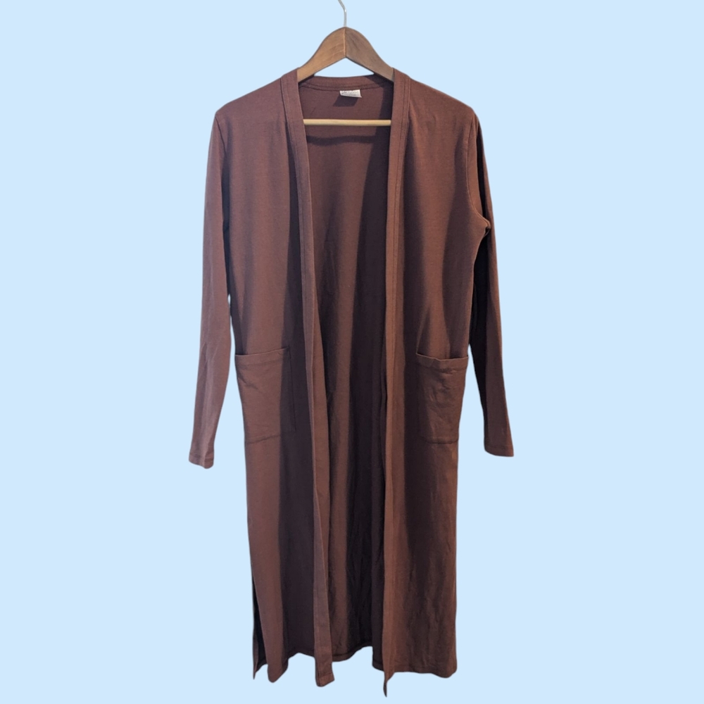 Jax and Lennon XS/S duster cardigan (rust)